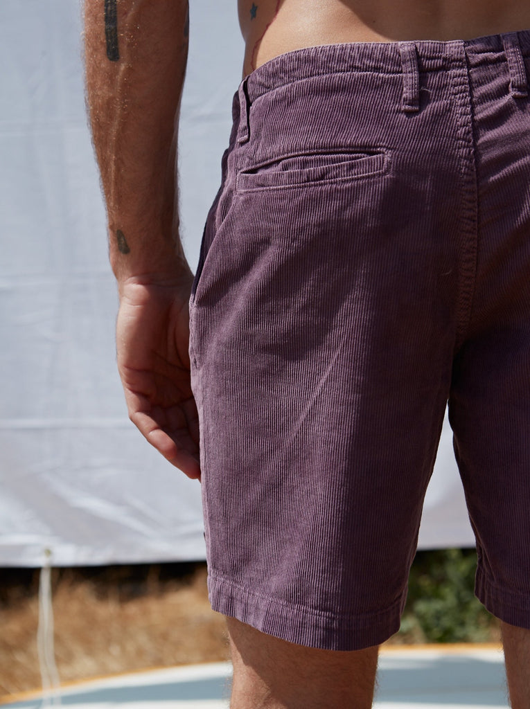 M'S PACIFICO CORD SHORT IN WINE