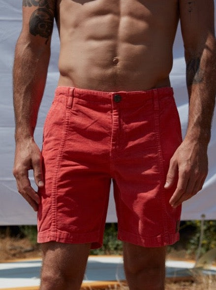 M'S PACIFICO CORD SHORT IN BAKED APPLE