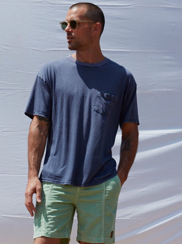 M'S PACIFICO CORD SHORT IN SAIL BLUE