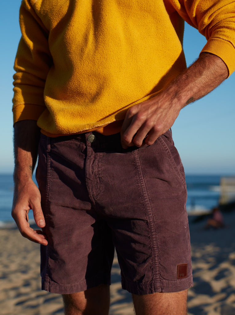 M'S PACIFICO CORD SHORT IN WINE