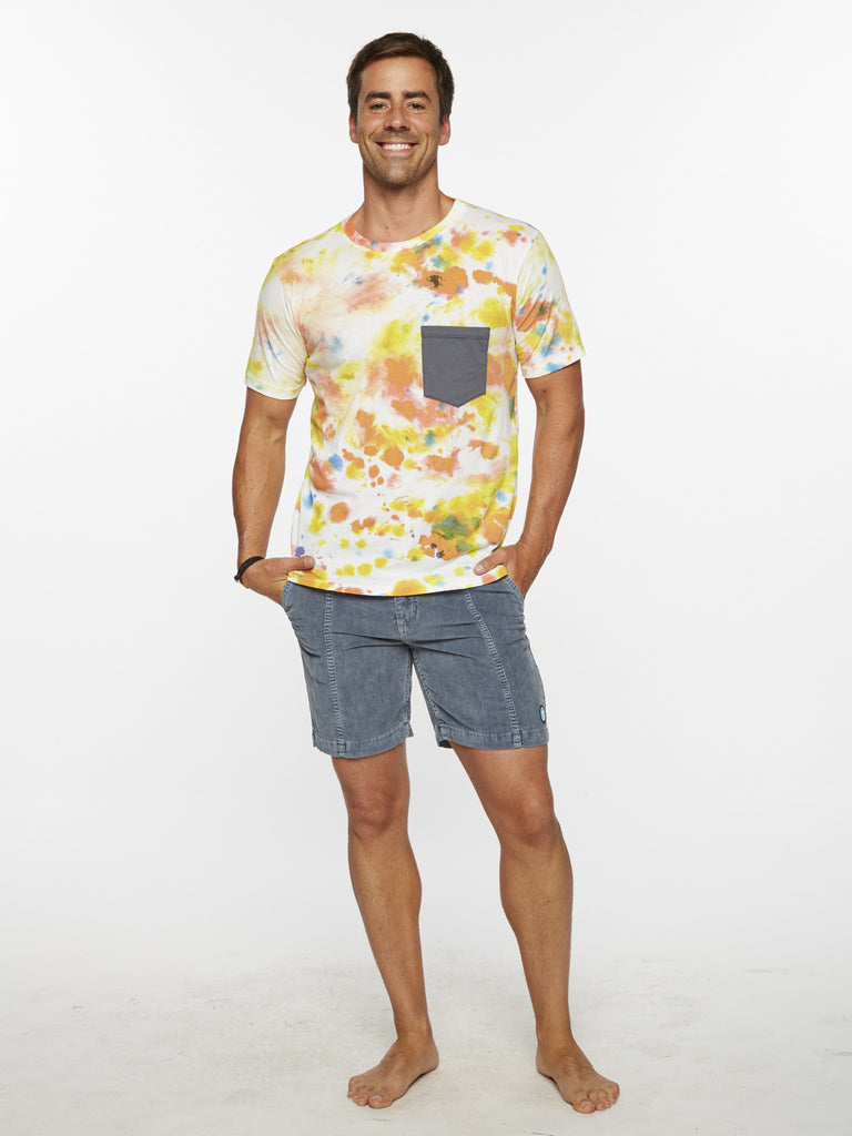 M's SUNSET TIE DYE POCKET TEE